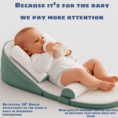 Avelena | CozyCradle Kissen – Seitenlagerungsstütze mit Anti-Reflux-Neigung für Neugeborene