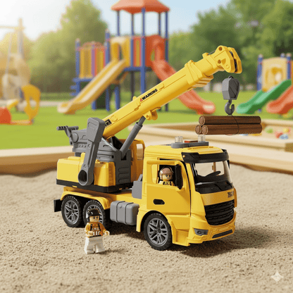 Avelena | CraneMax Junior – Baukran-Spielzeug mit Licht und Sound