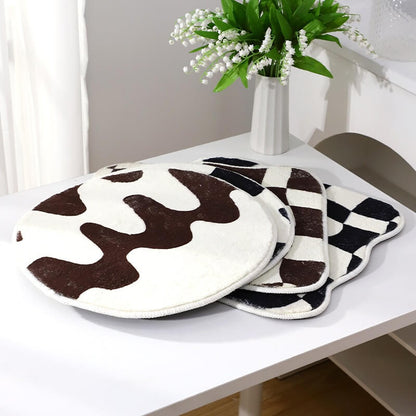 Avelena | Curvy Checker Mini Getufteter Teppich