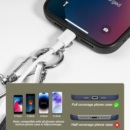 Avelena | Verstellbarer Telefon Lanyard Crossbody Gurt mit Geldbörse