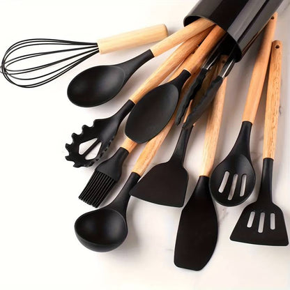 Avelena | Luxux Silikon Küchenhelfer Set (12-Teilig)