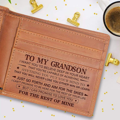 Avelena | Grav wallet echtes Lederportemonnaie