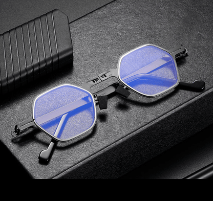 Avelena | Ultra leichtes Titanmaterial schraubenlose faltbare Lesebrille