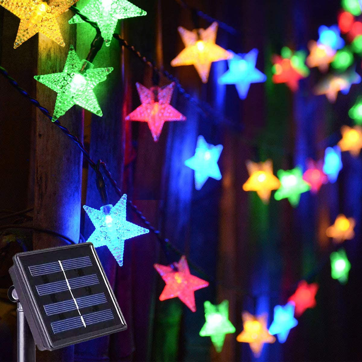 Avelena | Solarbetriebene Feelys, Kaltweiß Wasserdichte Solar-Pavillon Sommerlichter, 30Ft 50 Led Solarlichter Für Weihnachtsgartendekoration