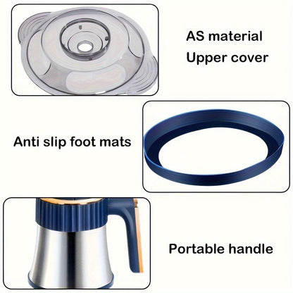 Avelena | Edelstahl Lebensmittelprocessor – Leistungsstarker Fleischwolf & Gemüseschneider (5L, 5000 U/min)