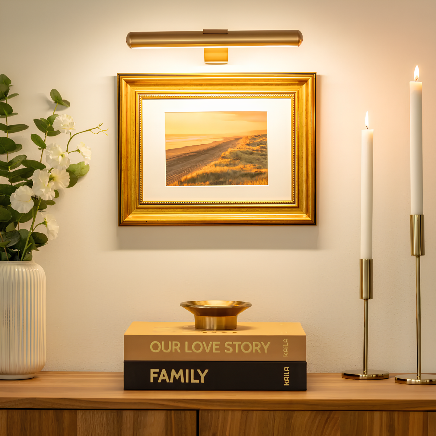 Avelena | Kila Wandleuchte Kabelloses Led Licht für Perfekte Kunstpräsentation
