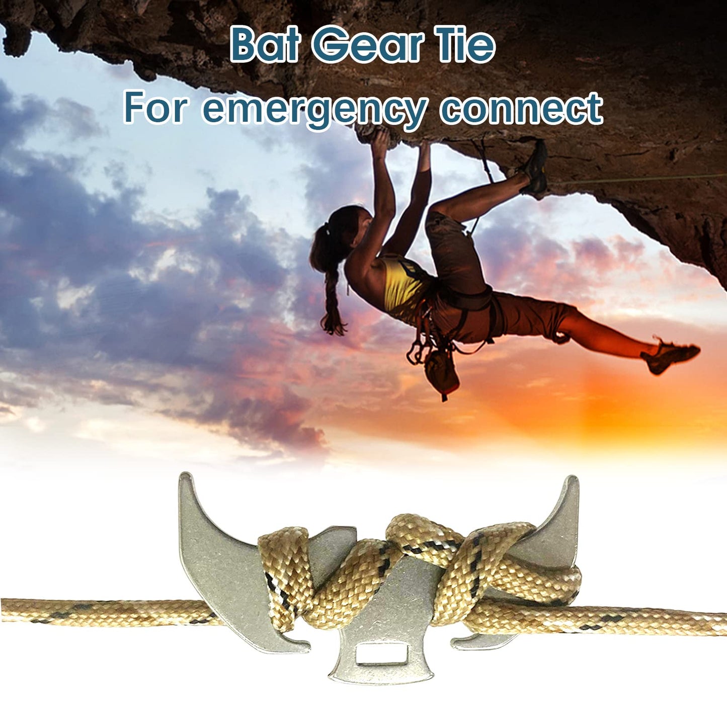 Avelena | Edelstahl Schwerkraft-Kletterhaken