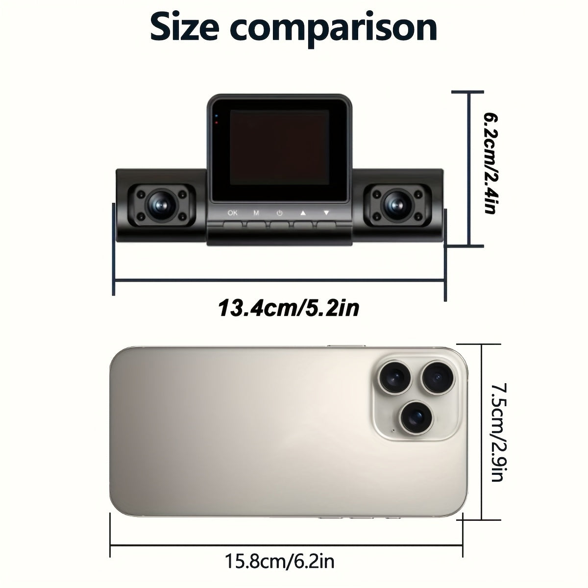 Avelena | DriveSecure | Dashcam – LED-Bildschirm und Fahrersteuerung