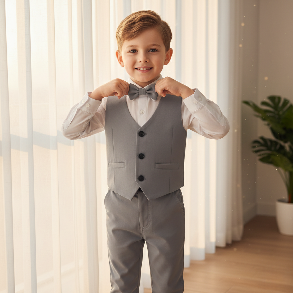 Avelena | Jungen formelles Baumwolle Outfit-Set für Kleinkinder und Kinder