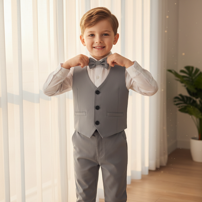 Avelena | Jungen formelles Baumwolle Outfit-Set für Kleinkinder und Kinder