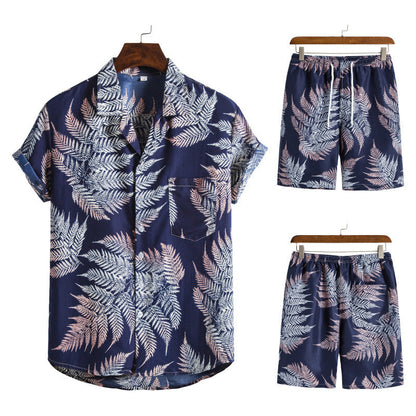 Avelena | Hawaii-Freizeit-Set für Männer (2-Teilig)