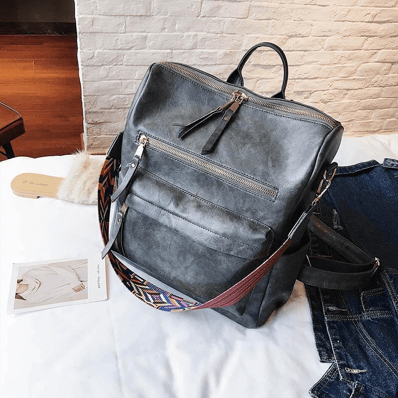 Avelena | Vintage PU Leder Rucksack