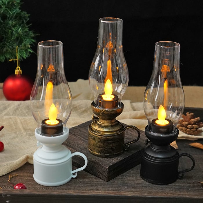 Avelena | CandleLight – LED-Vintage-Petroleumlampe Elektronische Swing-Kerze
