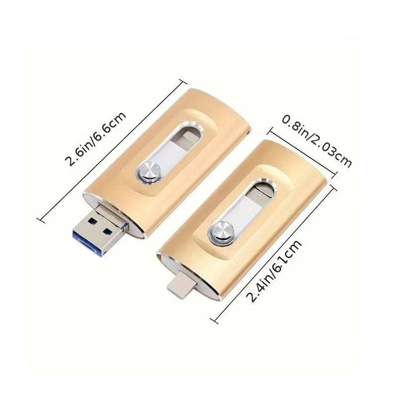 Avelena | 3-in-1 Hochleistungs-USB-Laufwerk mit Fingerabdrucksicherung