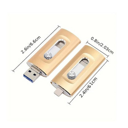Avelena | 3-in-1 Hochleistungs-USB-Laufwerk mit Fingerabdrucksicherung