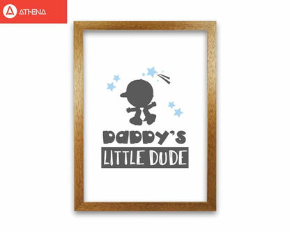 Avelena | Daddy's Little Dude Rahmen Kinderzimmer Kunstdruck