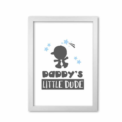 Avelena | Daddy's Little Dude Rahmen Kinderzimmer Kunstdruck