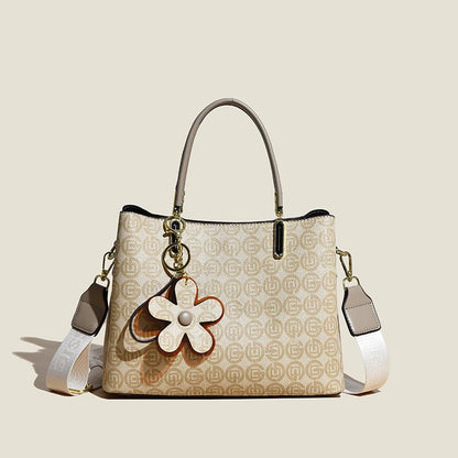 Avelena | Vintage Handtasche für Damen | Blumendruck | PU-Leder