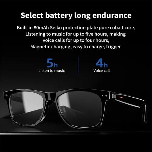 Avelena | Super Black TechnologySmart Wireless Kopfhörer Sonnenbrillen