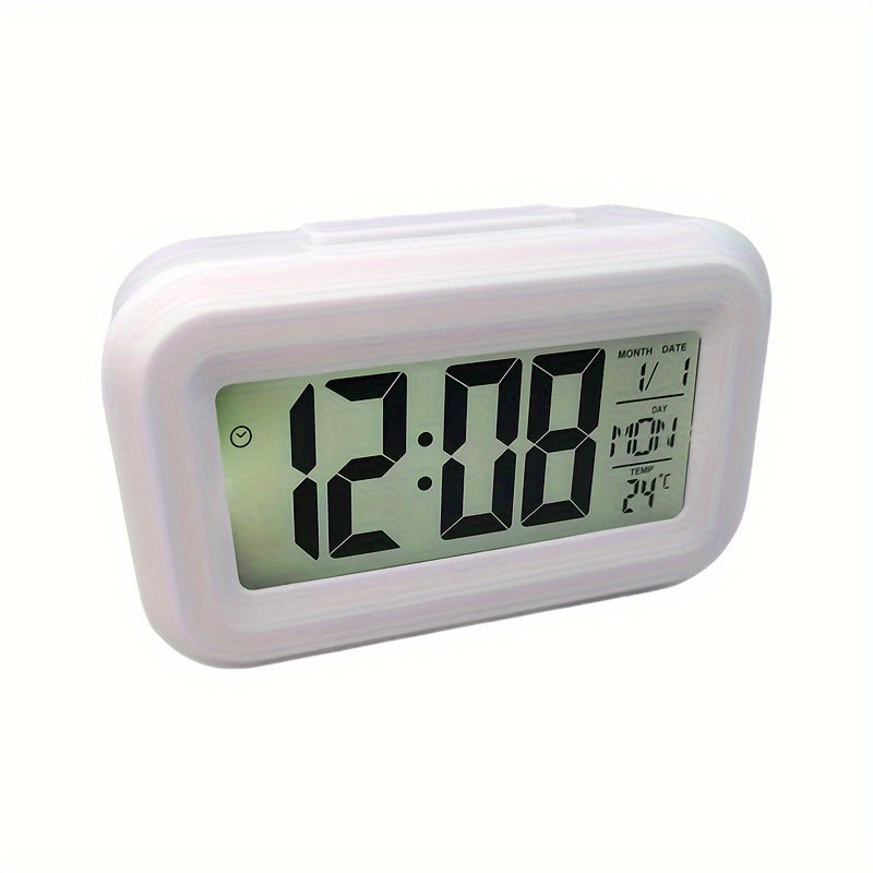 Avelena | Uhr Kompakt Lcd Wecker mit Sound und Temperatur