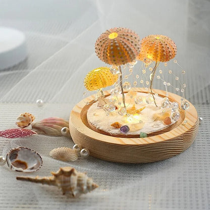 Avelena | LumiCraft – Einzigartige DIY Tischlampe mit natürlicher Urmuschel für eine stimmungsvolle Einrichtung