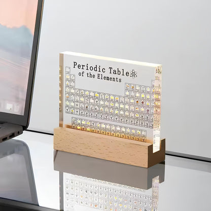Avelena | Traurige Periodentabelle Glas Periodisches Tabellen Elemente mit Licht