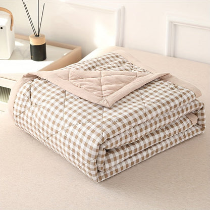 Avelena | Elegante Preppy Karomuster Sommerdecke für Kalte Nächte