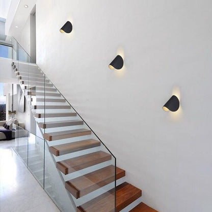 Avelena | Eveline Modern Geometric LED 4 Color Wall Light Indoor/Outdoor Metal