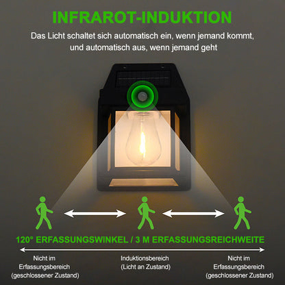 Avelena | Solar Wolfram Wandleuchte für den Außenbereich