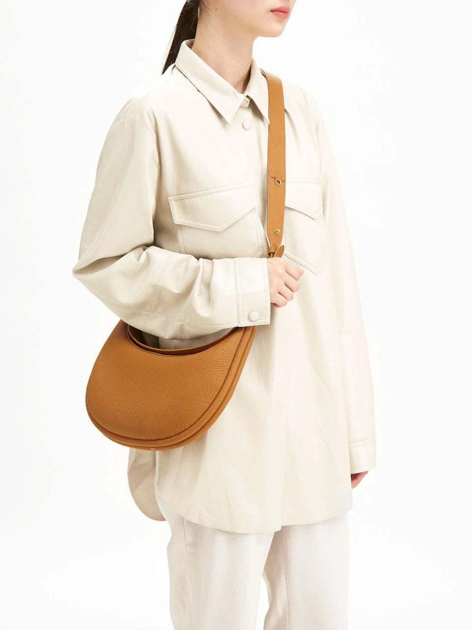 Avelena | Thonia – Schicke Minimalistische Halbmond Schultertasche Elegante Moderne Umhängetasche für Frauen