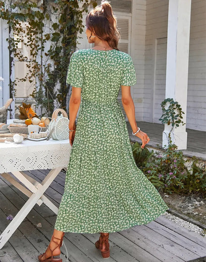 Avelena | Geblümtes Maxikleid