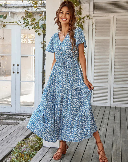 Avelena | Geblümtes Maxikleid