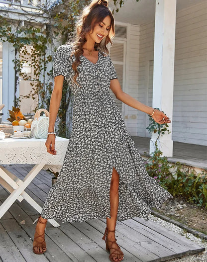 Avelena | Geblümtes Maxikleid