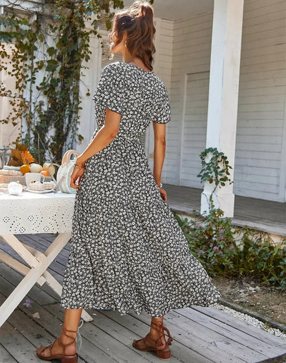 Avelena | Geblümtes Maxikleid