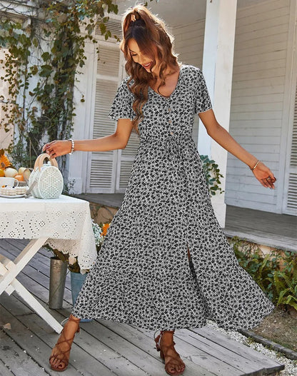 Avelena | Geblümtes Maxikleid