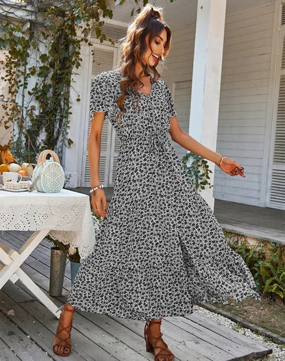 Avelena | Geblümtes Maxikleid