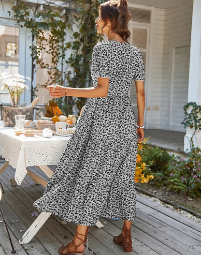 Avelena | Geblümtes Maxikleid
