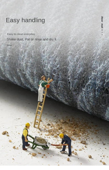 Avelena | Moderne, nordisch-stilvolle PVC-Fußmatte │ Rutschfeste Fußmatte für den Eingangsbereich │ Sandentfernende Fußunterlage