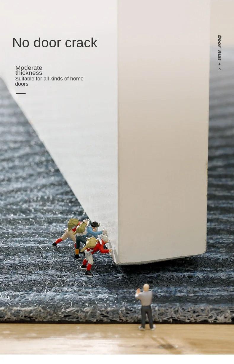 Avelena | Moderne, nordisch-stilvolle PVC-Fußmatte │ Rutschfeste Fußmatte für den Eingangsbereich │ Sandentfernende Fußunterlage