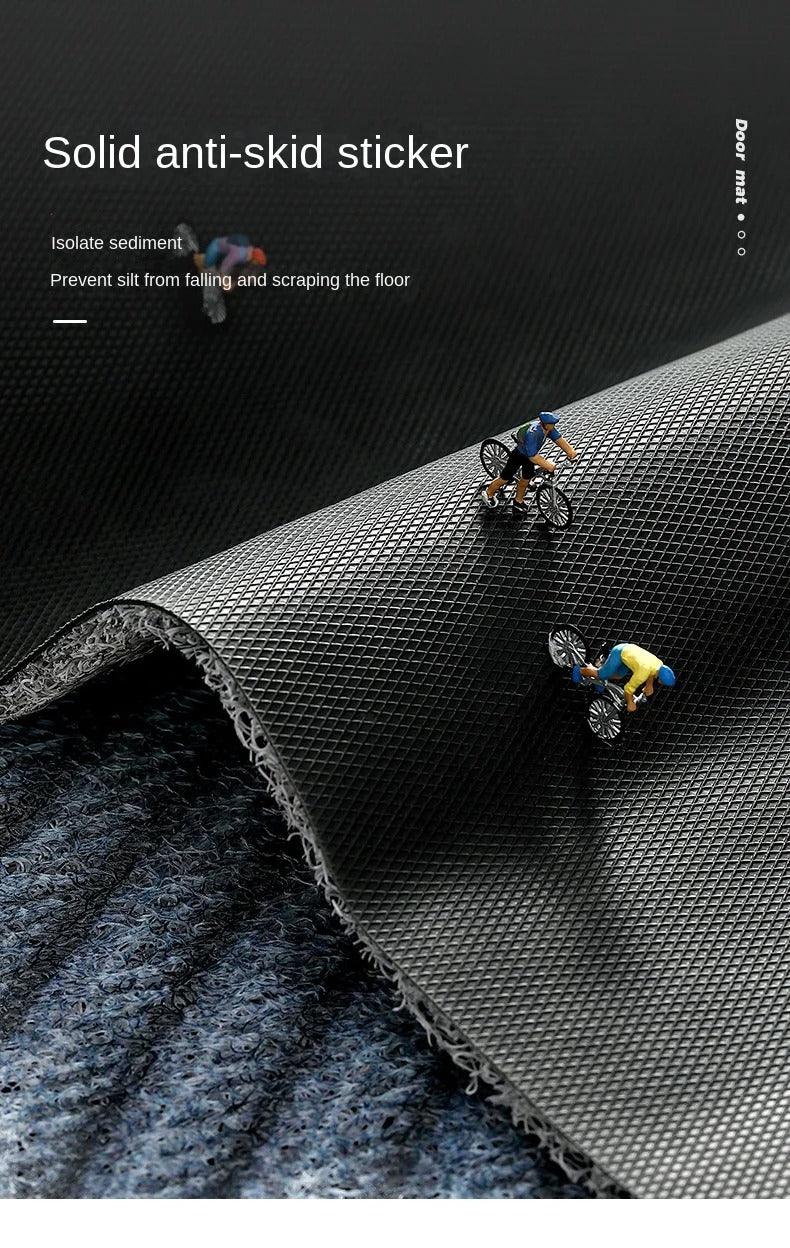 Avelena | Moderne, nordisch-stilvolle PVC-Fußmatte │ Rutschfeste Fußmatte für den Eingangsbereich │ Sandentfernende Fußunterlage