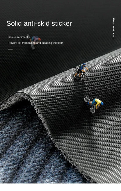 Avelena | Moderne, nordisch-stilvolle PVC-Fußmatte │ Rutschfeste Fußmatte für den Eingangsbereich │ Sandentfernende Fußunterlage