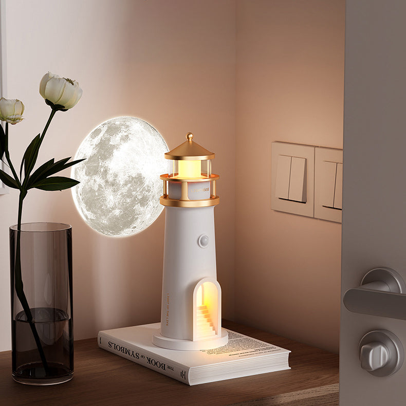 Avelena | Lighthouse Lautsprecher Bluetooth Lampe Mondschatten Atmosphärenlicht Bestes Geschenk
