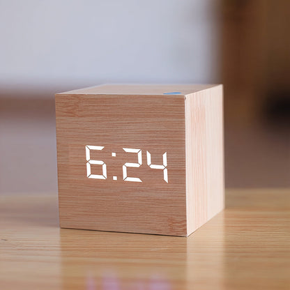 Avelena | Digital Wooden LED Alarm Clock
