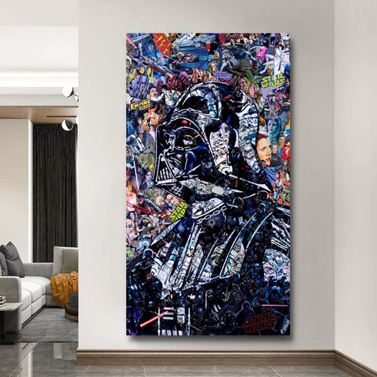 Avelena | Disney Star Wars Poster Darth Vader Canvas Wandkunst - Wanddekoration - Berühmte Wandkunst