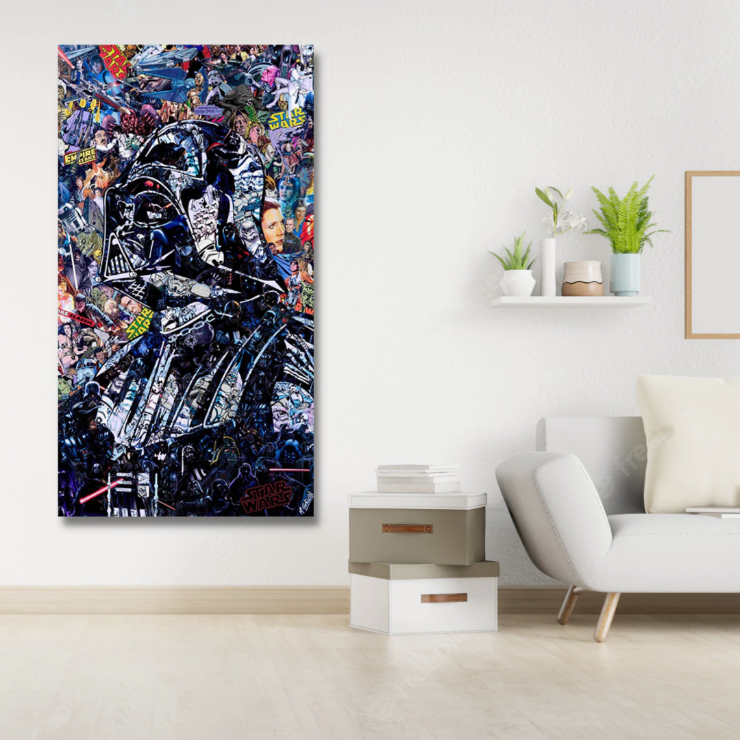 Avelena | Disney Star Wars Poster Darth Vader Canvas Wandkunst - Wanddekoration - Berühmte Wandkunst
