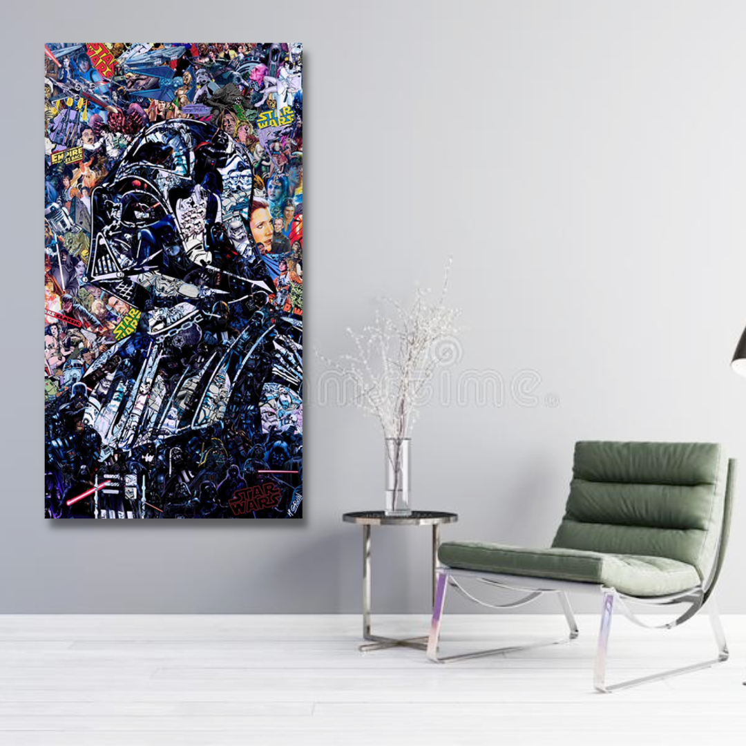 Avelena | Disney Star Wars Poster Darth Vader Canvas Wandkunst - Wanddekoration - Berühmte Wandkunst