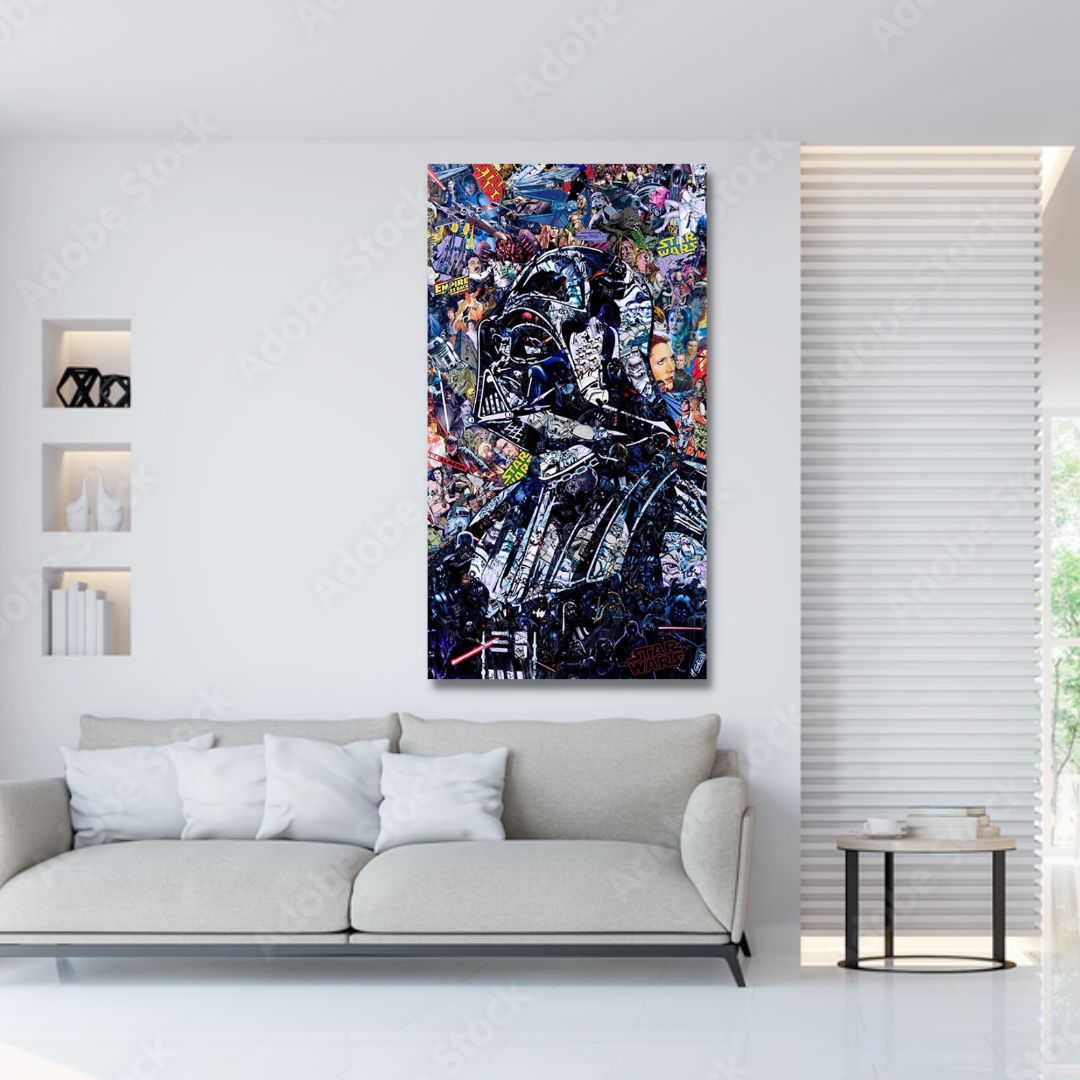 Avelena | Disney Star Wars Poster Darth Vader Canvas Wandkunst - Wanddekoration - Berühmte Wandkunst