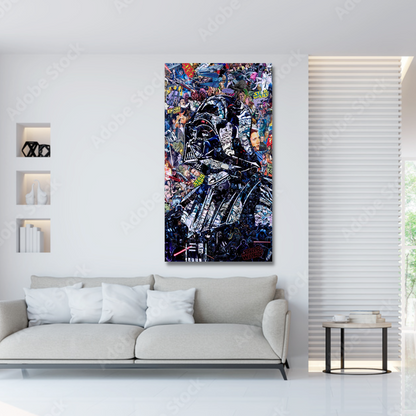 Avelena | Disney Star Wars Poster Darth Vader Canvas Wandkunst - Wanddekoration - Berühmte Wandkunst