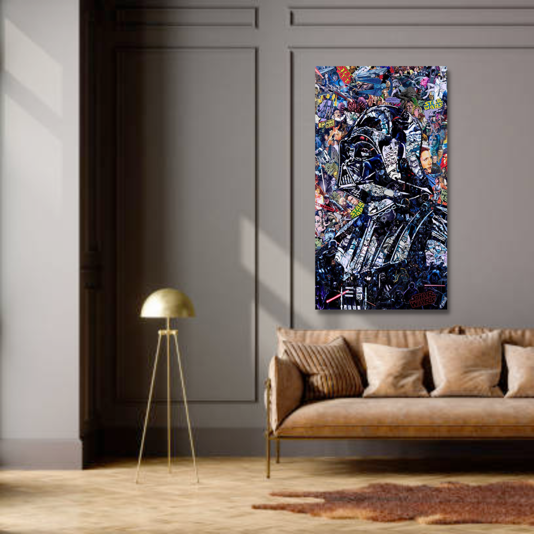 Avelena | Disney Star Wars Poster Darth Vader Canvas Wandkunst - Wanddekoration - Berühmte Wandkunst