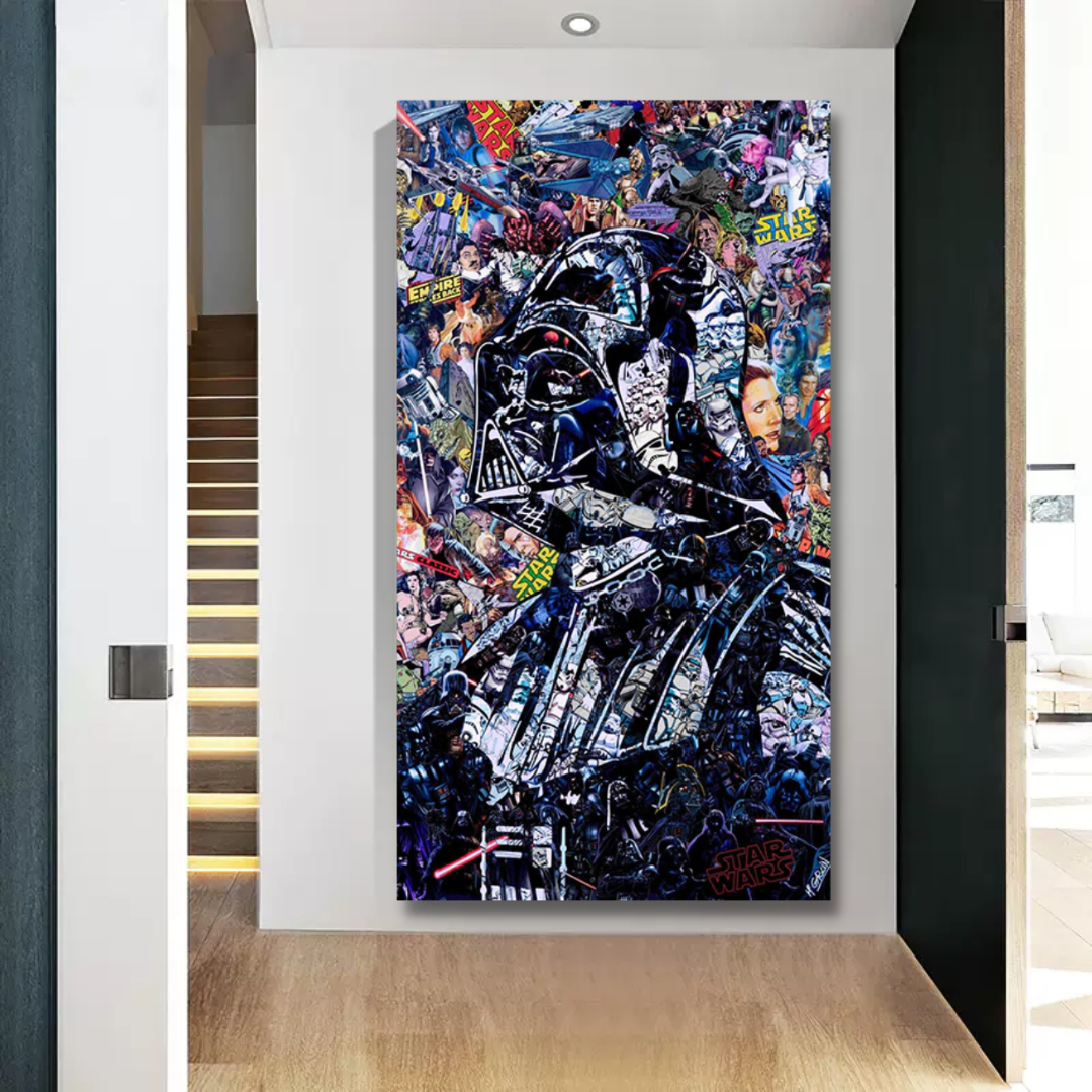 Avelena | Disney Star Wars Poster Darth Vader Canvas Wandkunst - Wanddekoration - Berühmte Wandkunst